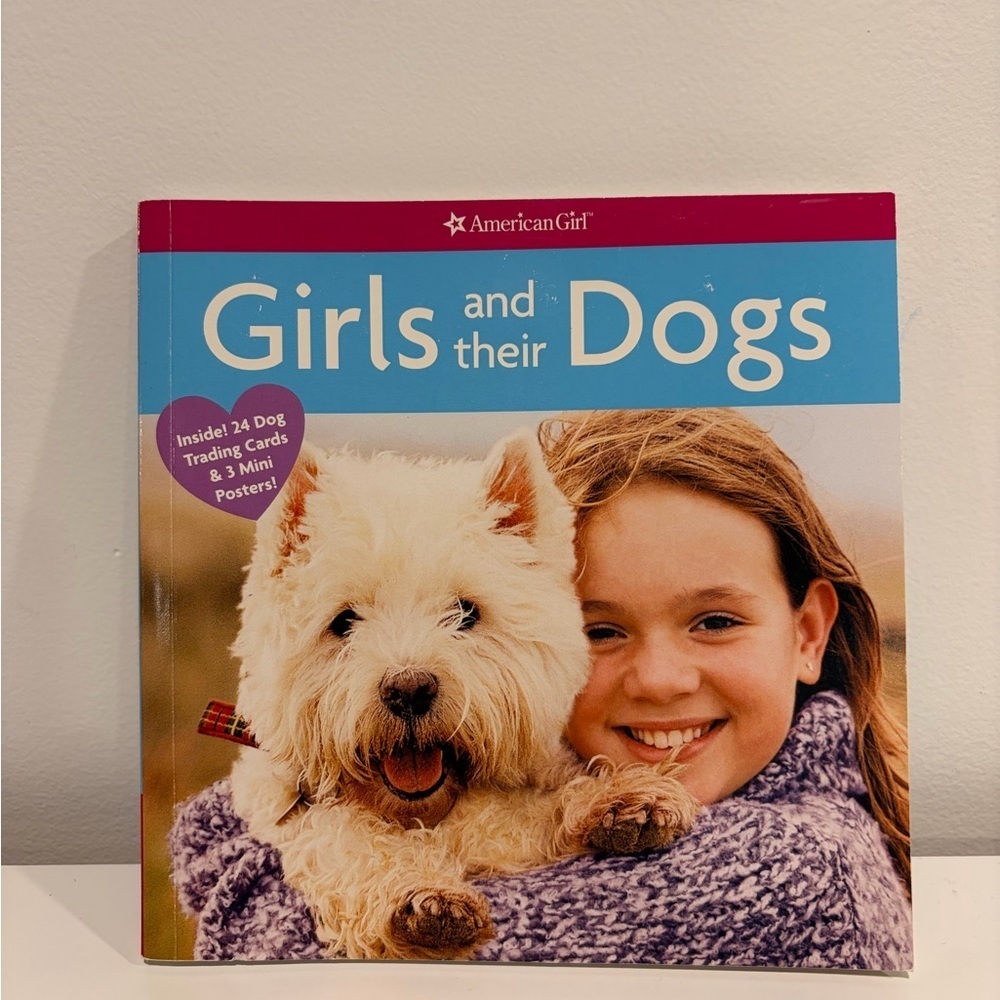 American Girl Blue and Pink 'Girls and Their Dogs' Book